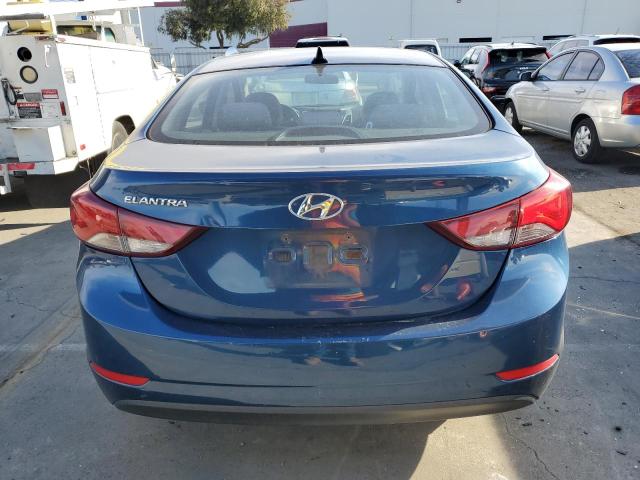 KMHDH4AE4GU476665 - 2016 HYUNDAI ELANTRA SE BLUE photo 6