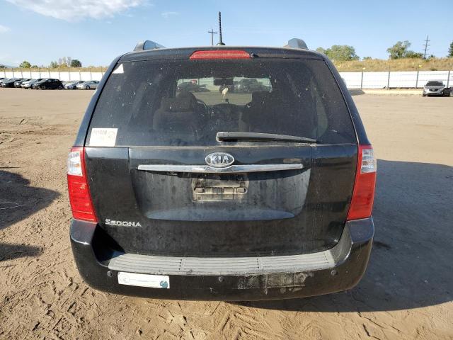 KNDMG4C31A6335678 - 2010 KIA SEDONA LX BLACK photo 6