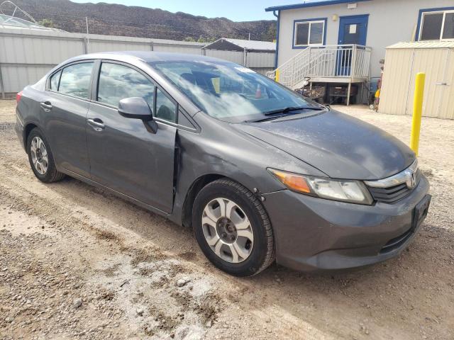 19XFB2F59CE339306 - 2012 HONDA CIVIC LX GRAY photo 4