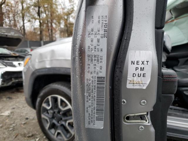 3C4NJDDB9LT203384 - 2020 JEEP COMPASS TRAILHAWK SILVER photo 13