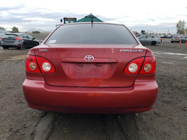 1NXBR30E37Z787147 - 2007 TOYOTA COROLLA CE RED photo 6