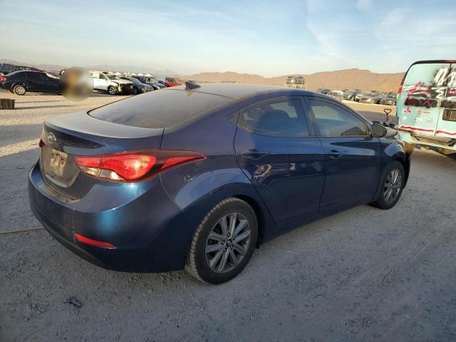 5NPDH4AE0GH778257 - 2016 HYUNDAI ELANTRA SE BLUE photo 3