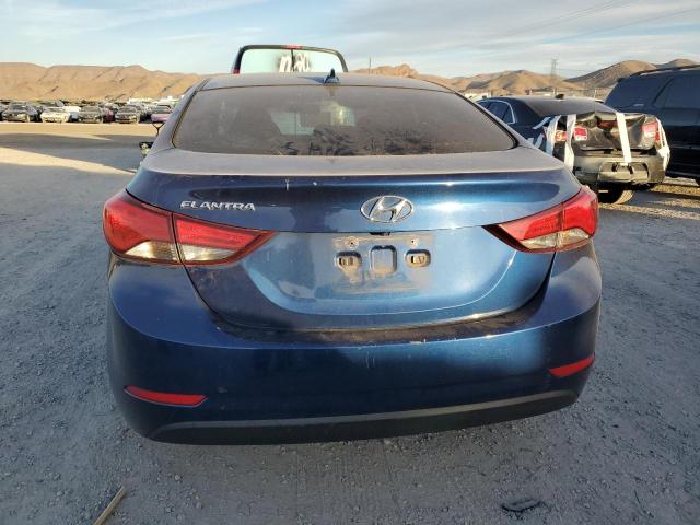 5NPDH4AE0GH778257 - 2016 HYUNDAI ELANTRA SE BLUE photo 6