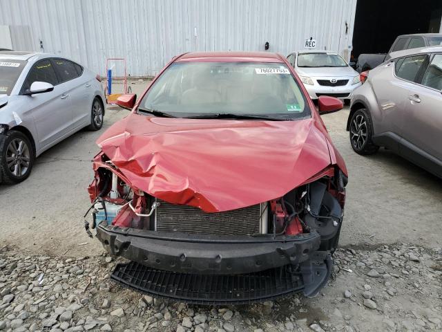 2T1BURHE5GC526013 - 2016 TOYOTA COROLLA L RED photo 5