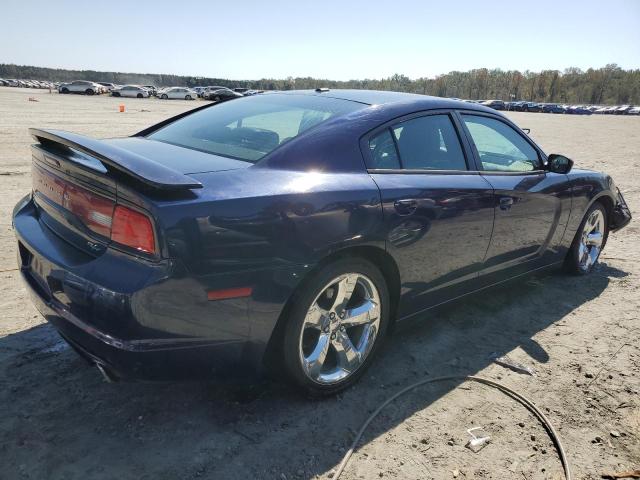 2C3CDXCT3EH334207 - 2014 DODGE CHARGER R/T BLUE photo 3