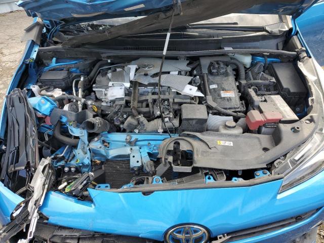 JTDL9MFU8M3029593 - 2021 TOYOTA PRIUS LE BLUE photo 11