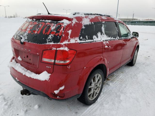 3C4PDDBG4FT544436 - 2015 DODGE JOURNEY SXT RED photo 3