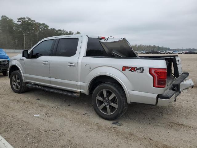 1FTEW1EF1HKD51555 - 2017 FORD F150 SUPERCREW SILVER photo 2