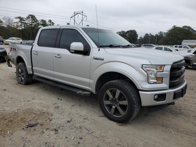 1FTEW1EF1HKD51555 - 2017 FORD F150 SUPERCREW SILVER photo 4