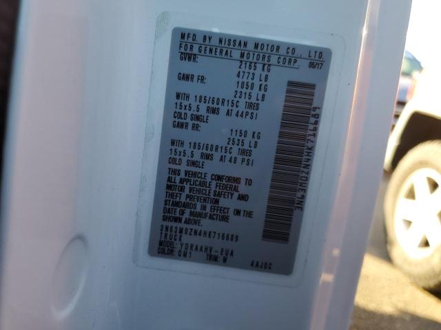 3N63M0ZN4HK716689 - 2017 CHEVROLET CITY EXPRE LT 白色 照片 12