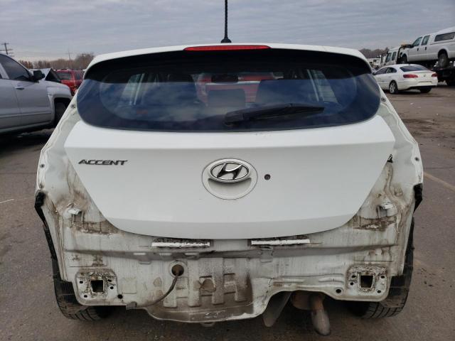 KMHCU5AE7DU075023 - 2013 HYUNDAI ACCENT GLS WHITE photo 6