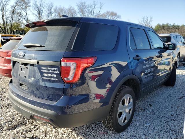 1FM5K8AR0GGA19236 - 2016 FORD EXPLORER POLICE INTERCEPTOR 蓝色 照片 3
