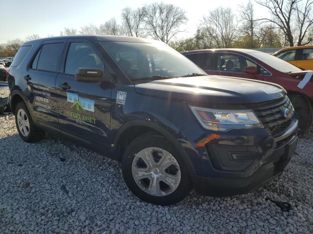 1FM5K8AR0GGA19236 - 2016 FORD EXPLORER POLICE INTERCEPTOR 蓝色 照片 4