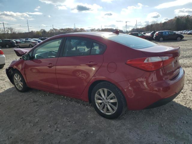 KNAFX4A69E5222768 - 2014 KIA FORTE LX RED photo 2