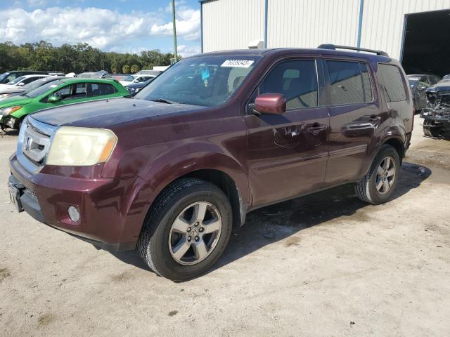 5FNYF4H55BB011783 - 2011 HONDA PILOT EXL MAROON photo 1