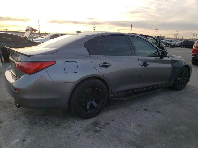 JN1BV7AP9EM679252 - 2014 INFINITI Q50 BASE GRAY photo 3