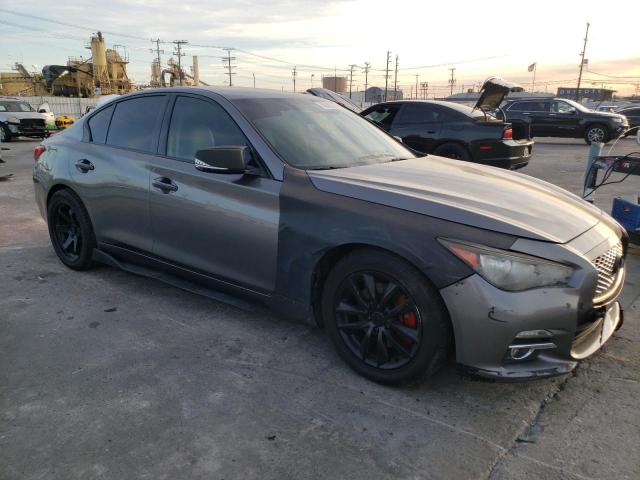 JN1BV7AP9EM679252 - 2014 INFINITI Q50 BASE GRAY photo 4