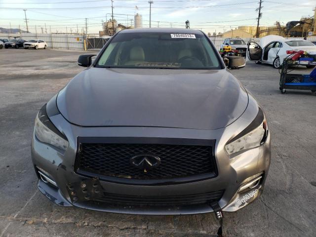 JN1BV7AP9EM679252 - 2014 INFINITI Q50 BASE GRAY photo 5