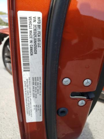 2C3CDZFJXNH255039 - 2022 DODGE CHALLENGER R/T SCAT PACK ORANGE photo 12