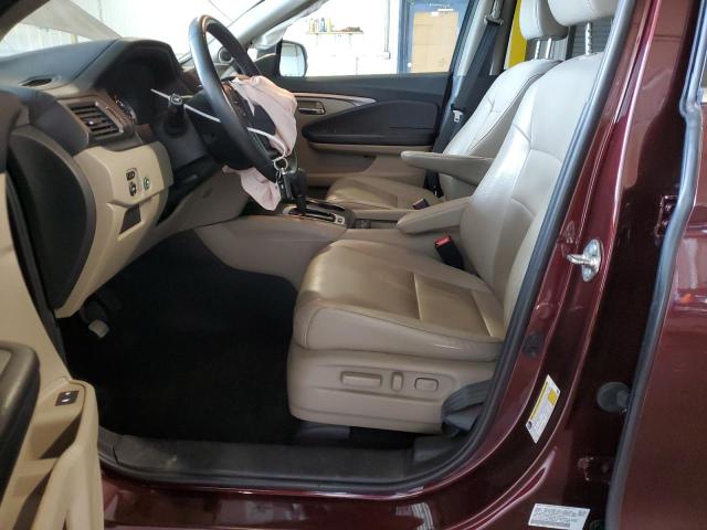 5FNYF6H54JB035244 - 2018 HONDA PILOT EXL BURGUNDY photo 7