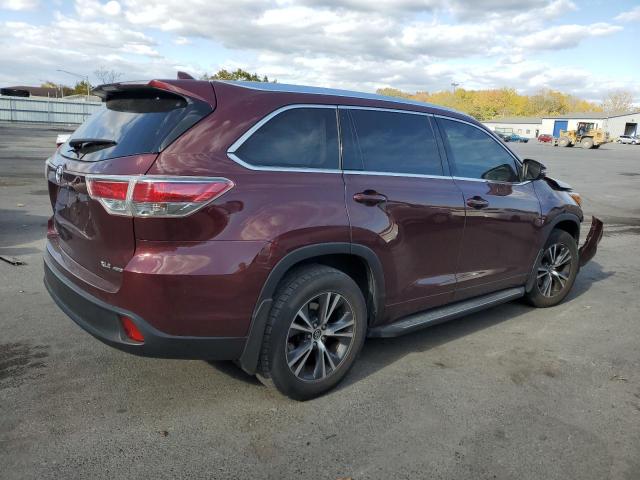 5TDJKRFH2GS329323 - 2016 TOYOTA HIGHLANDER XLE 红色 照片 3