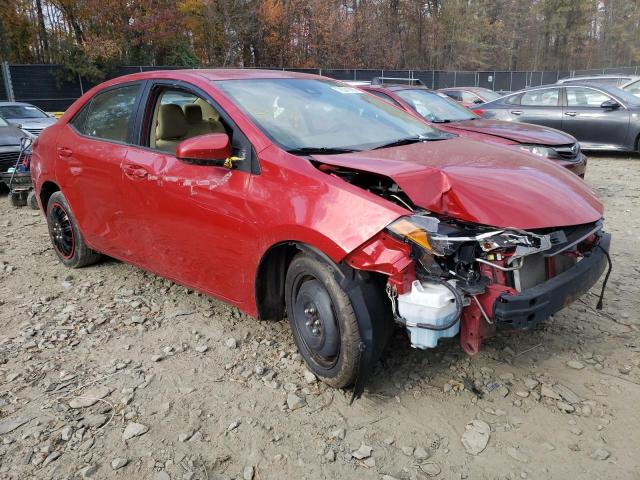 2T1BURHE7HC878222 - 2017 TOYOTA COROLLA L RED photo 4