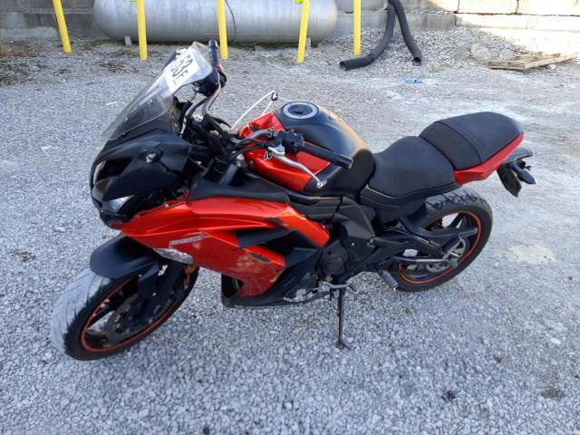 JKAEXEE19EDA17005 - 2014 KAWASAKI EX650 E ORANGE photo 2