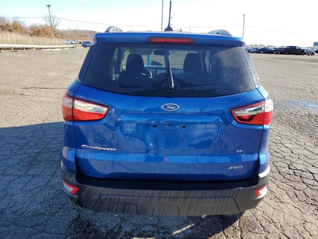 MAJ6S3GL8MC431279 - 2021 FORD ECOSPORT SE BLUE photo 6