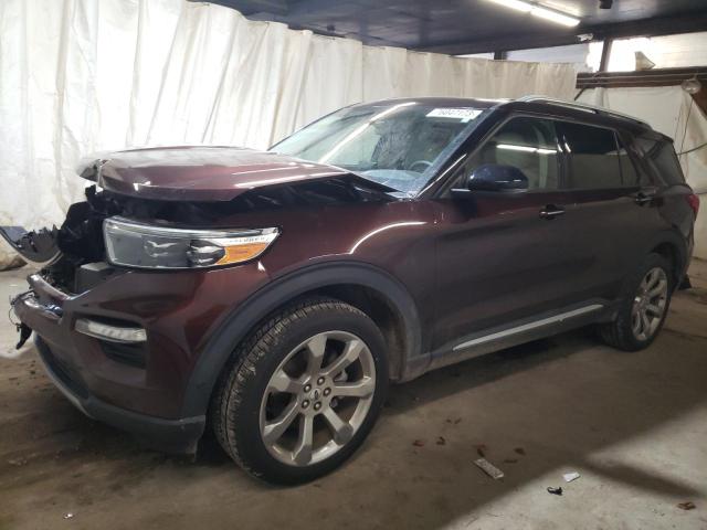 1FM5K8HC7LGB26179 - 2020 FORD EXPLORER PLATINUM BROWN photo 1