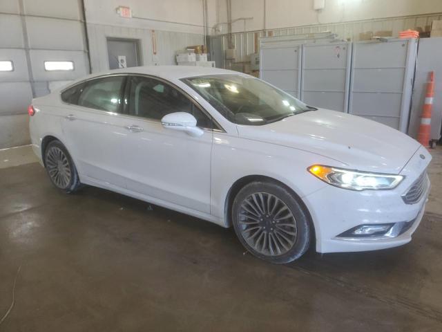 3FA6P0T95HR213558 - 2017 FORD FUSION SE WHITE photo 4