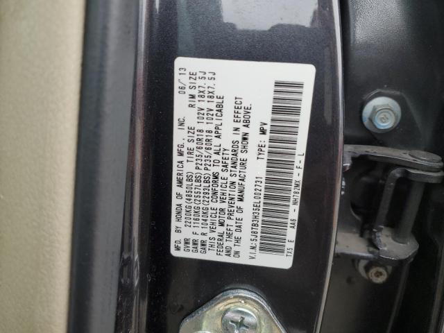 5J8TB3H35EL002731 - 2014 ACURA RDX CHARCOAL photo 13