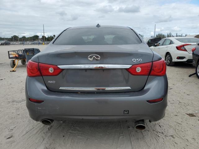 JN1BV7AR0EM696815 - 2014 INFINITI Q50 BASE GRAY photo 6