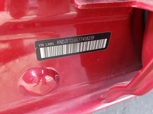 KNDJF724677418219 - 2007 KIA SPORTAGE LX RED photo 12