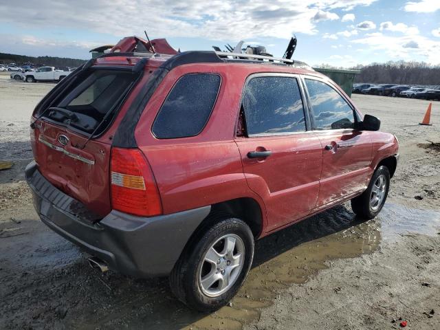 KNDJF724677418219 - 2007 KIA SPORTAGE LX RED photo 3