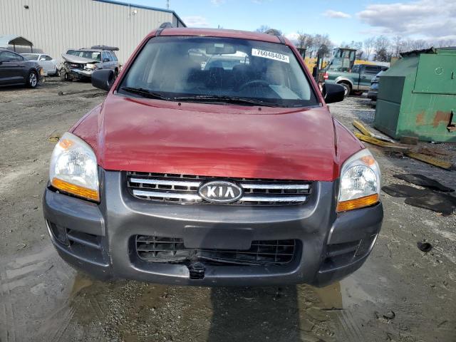 KNDJF724677418219 - 2007 KIA SPORTAGE LX RED photo 5