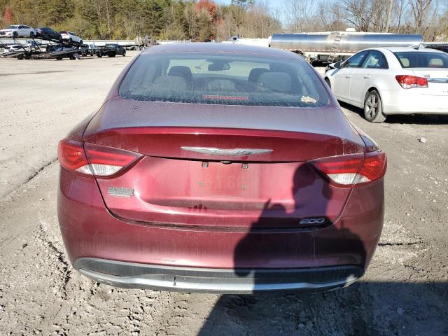 1C3CCCAB3FN693653 - 2015 CHRYSLER 200 LIMITED MAROON photo 6