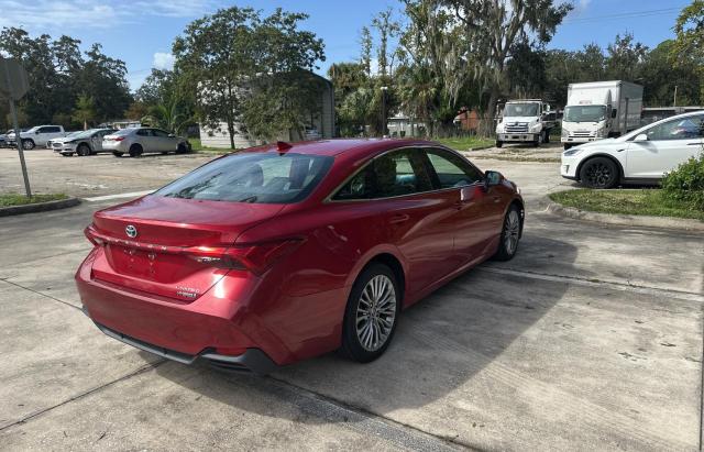 4T1DA1AB9MU009598 - 2021 TOYOTA AVALON LIMITED RED photo 4