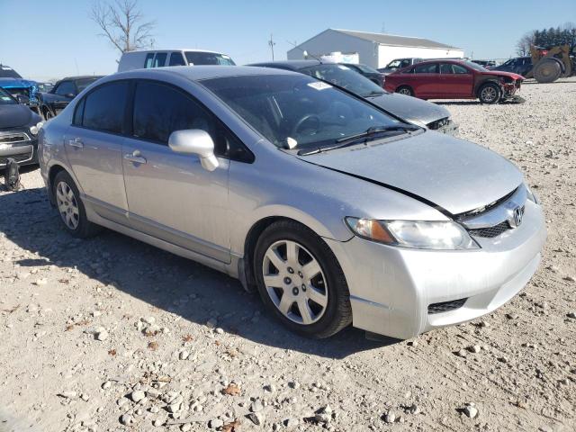 19XFA16559E051739 - 2009 HONDA CIVIC LX SILVER photo 4