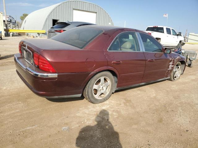 1LNHM87A3YY835801 - 2000 LINCOLN LS MAROON photo 3