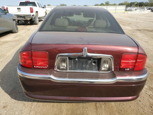 1LNHM87A3YY835801 - 2000 LINCOLN LS MAROON photo 6