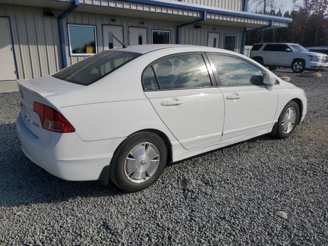 JHMFA36277S010636 - 2007 HONDA CIVIC HYBRID WHITE photo 3