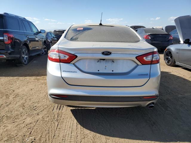 3FA6P0UU5GR156764 - 2016 FORD FUSION S HYBRID SILVER photo 6