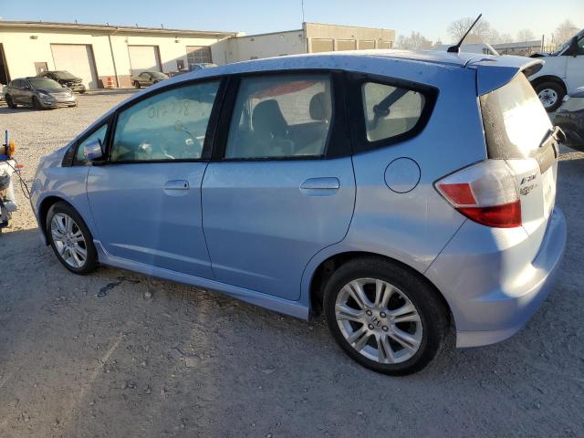 JHMGE8H46AC012738 - 2010 HONDA FIT SPORT BLUE photo 2