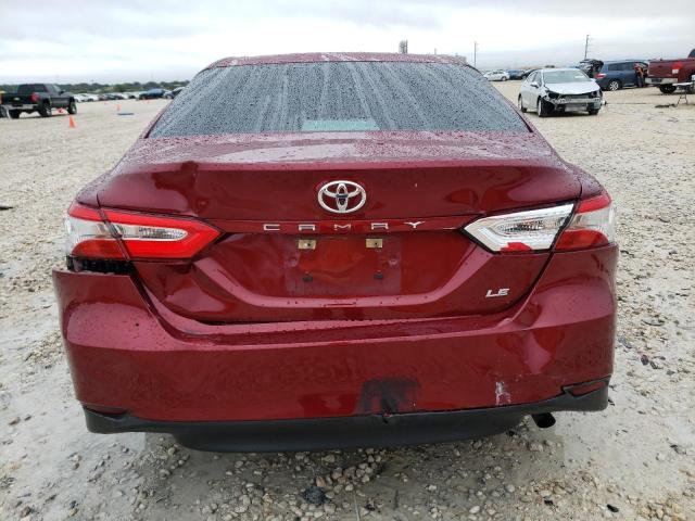 4T1B11HK8JU668832 - 2018 TOYOTA CAMRY L BURGUNDY photo 6