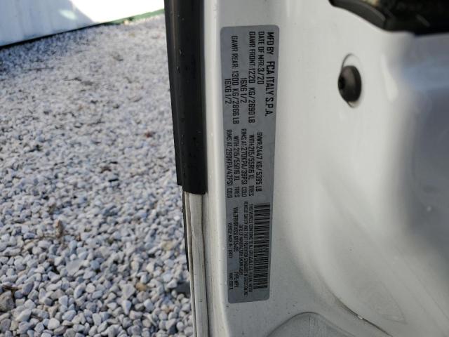 ZFBHRFAB5L6R85489 - 2020 RAM PROMASTER WHITE photo 12