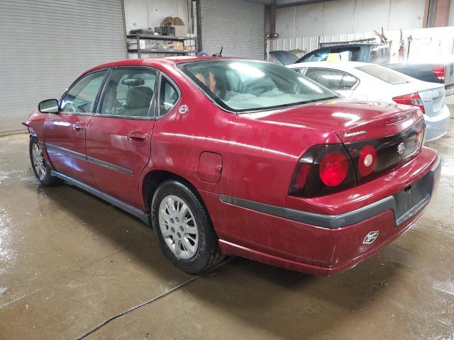 2G1WF52E159243272 - 2005 CHEVROLET IMPALA BURGUNDY photo 2