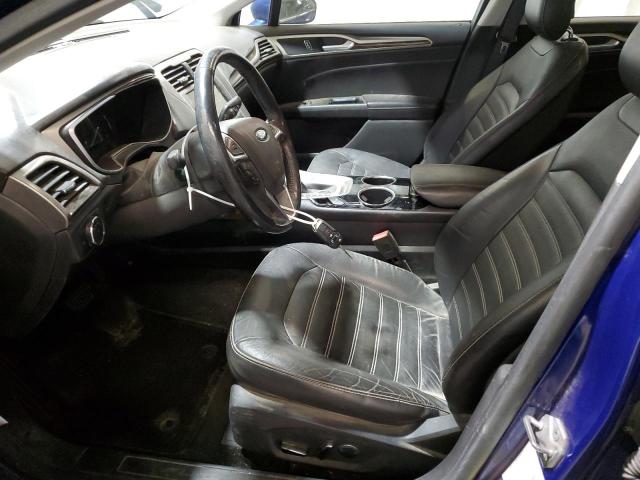 3FA6P0HD5ER117972 - 2014 FORD FUSION SE BLUE photo 7