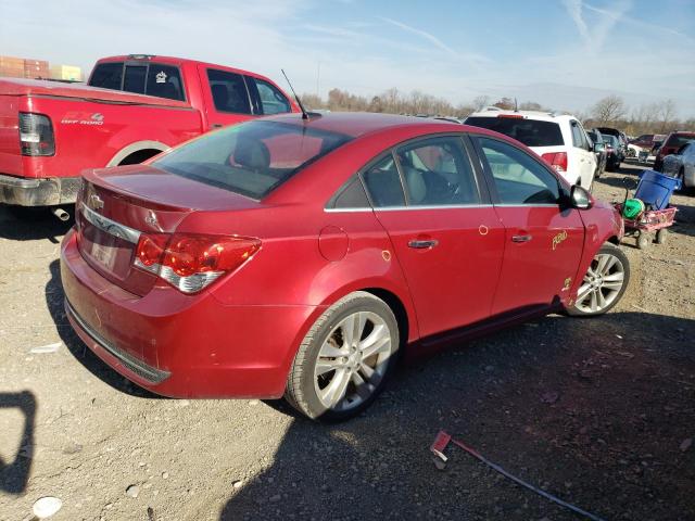 1G1PH5SC2C7158596 - 2012 CHEVROLET CRUZE LTZ RED photo 3