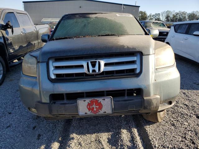 5FNYF28406B049214 - 2006 HONDA PILOT EX BLUE photo 5