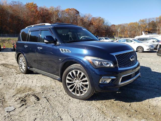 JN8AZ2NE6F9080746 - 2015 INFINITI QX80 BLUE photo 4